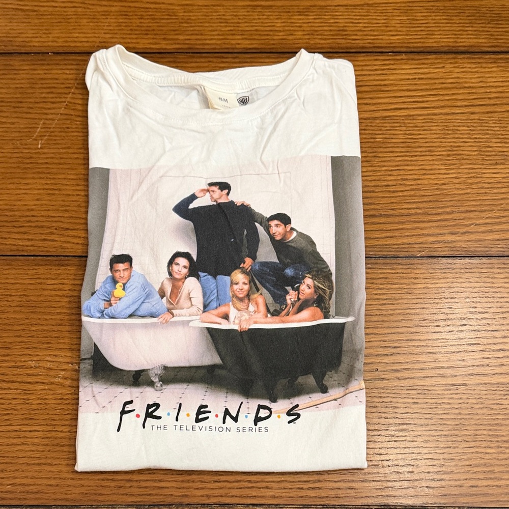 H&M White Graphic Tee